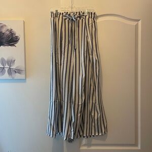 Cupshe Black and White Striped Wide Leg Pants